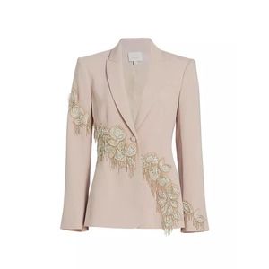 Cinq à Sept Candace Embellished Blazer. Size 14